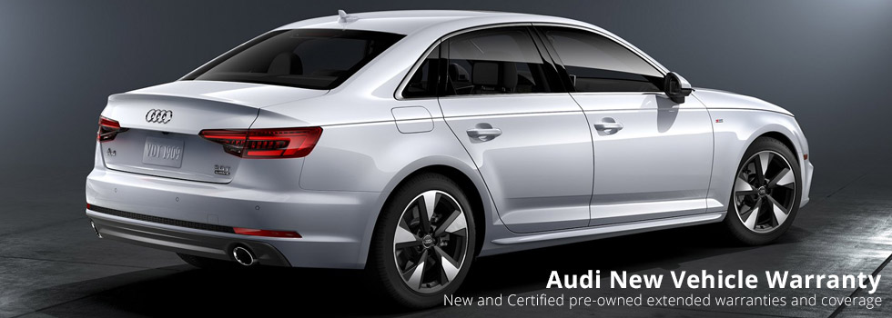 Audi New Vehicle Warranty (showing silver car)